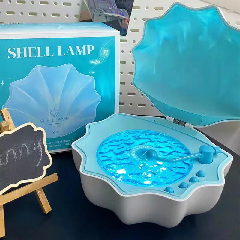 Coastal Night Light Speaker | Shell Design With Ocean Ambience